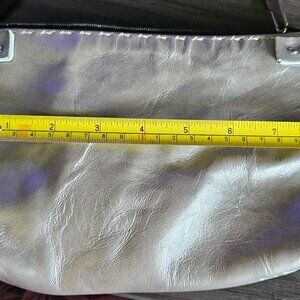 silver leather crossbody